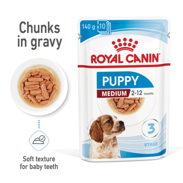 Royal Canin Medium Puppy Wet Dog Food Pouches