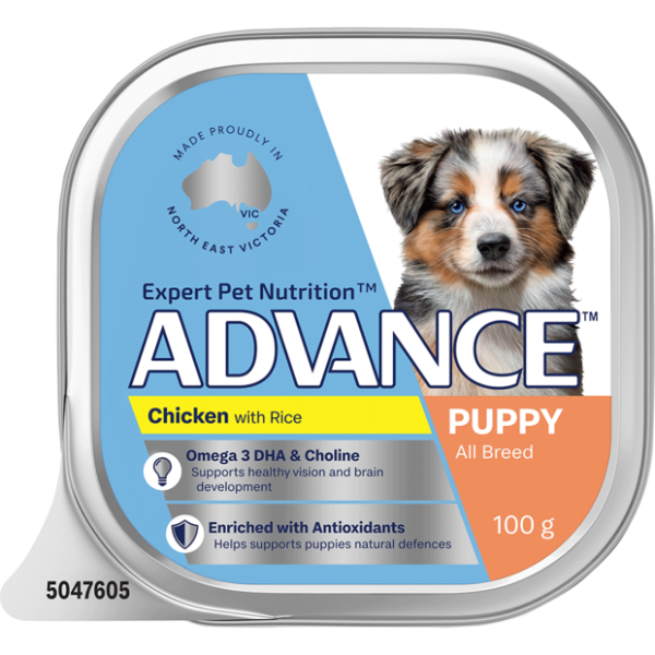 ADVANCE Puppy Single Serve Wet Dog Food Chicken With Rice