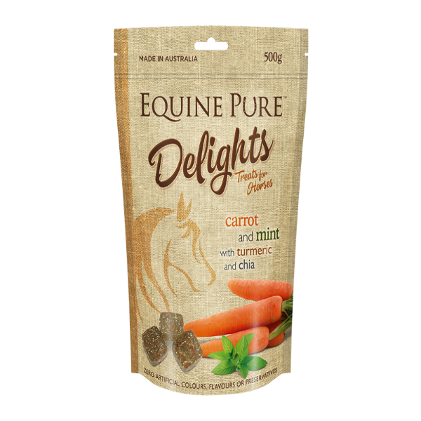 EQUINE PURE DELIGHTS CARROT MINT TURMERIC & CHIA