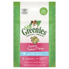 GREENIES Cat Treats Dental Savoury Salmon Flavour