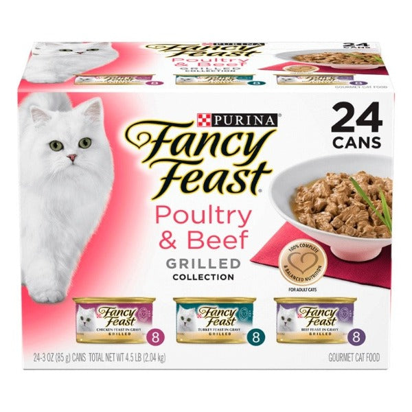 FANCY FEAST CLASSIC BEEF & POULTRY GRILLED 24X85G