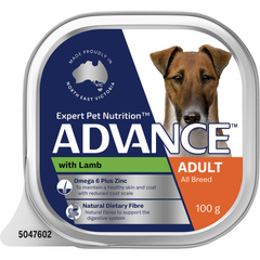 ADVANCE Adult Single Serve Lamb Wet Dog Food Trays