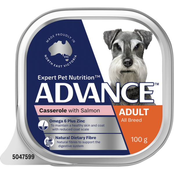 ADVANCE Adult Single Serve Salmon Wet Dog Food Trays