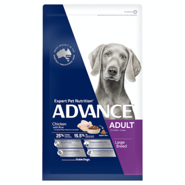 ADVANCE Large Adult Dry Dog Food Chicken With Rice