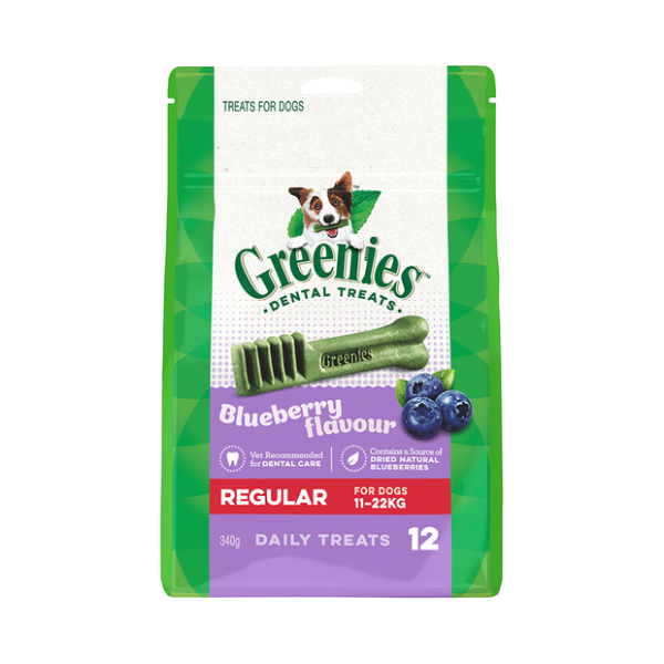 Greenies Blueberry Flavour Regular Dog Dental Treats