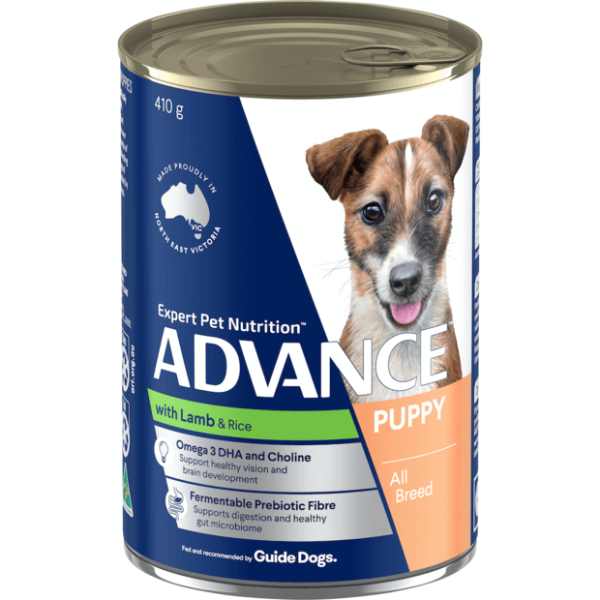 ADVANCE Puppy Plus Growth Lamb And Rice Wet Dog Food Cans