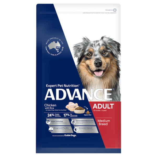 Medium Adult Dry Dog Food Chicken With Rice