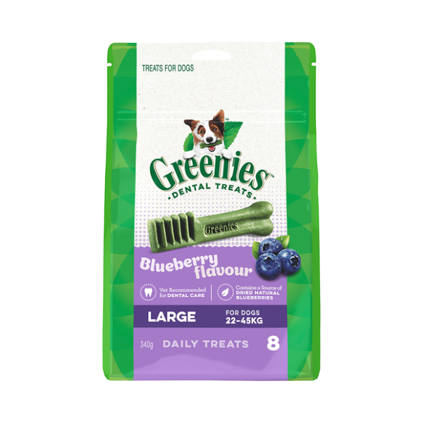 Greenies Blueberry Flavour Large Dog Dental Treats