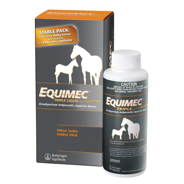 Equimec Triple Liquid: Comprehensive 3-in-1 Worming Solution for Horses