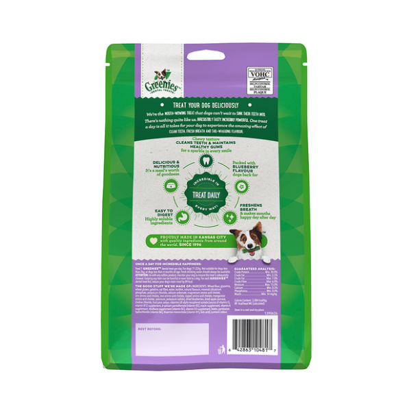 Greenies Blueberry Flavour Regular Dog Dental Treats