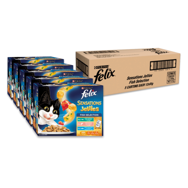 FELIX SENSATIONS FISHY SELECTIONS 12X85G