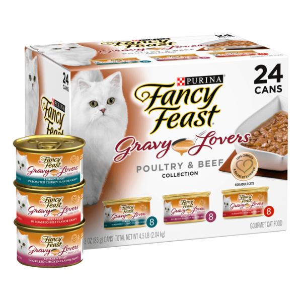 FANCY FEAST GRAVY LOVERS POULTRY & BEEF 24X85G