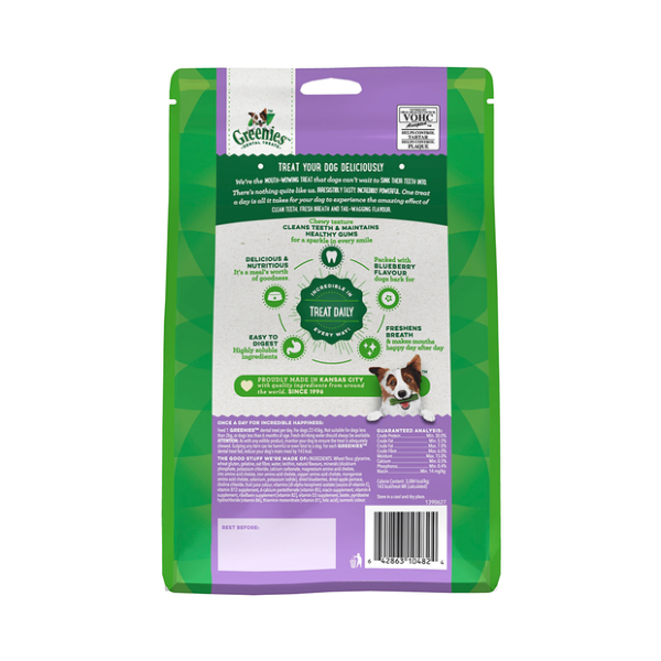 Greenies Blueberry Flavour Large Dog Dental Treats