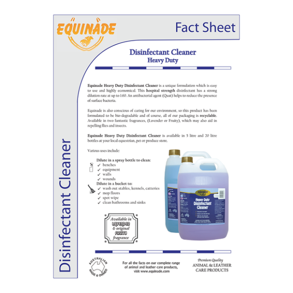 Equinade Heavy Duty Disinfectant Cleaner: Fruity Freshness and Unmatched Cleanliness