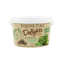 Equine Pure Delights: Nutritious Peppermint Spinach Parsley and Chia Treats