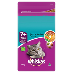 WHISKAS DRY 7+ TUNA AND SARDINE 1.8KG