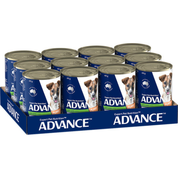 ADVANCE Puppy Plus Growth Lamb And Rice Wet Dog Food Cans