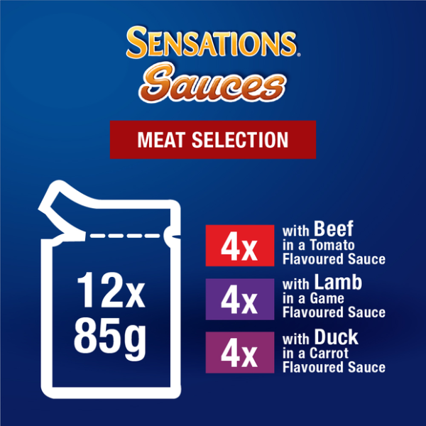 FELIX SENSATIONS SAUCES MEAT SELECTION 12X85G