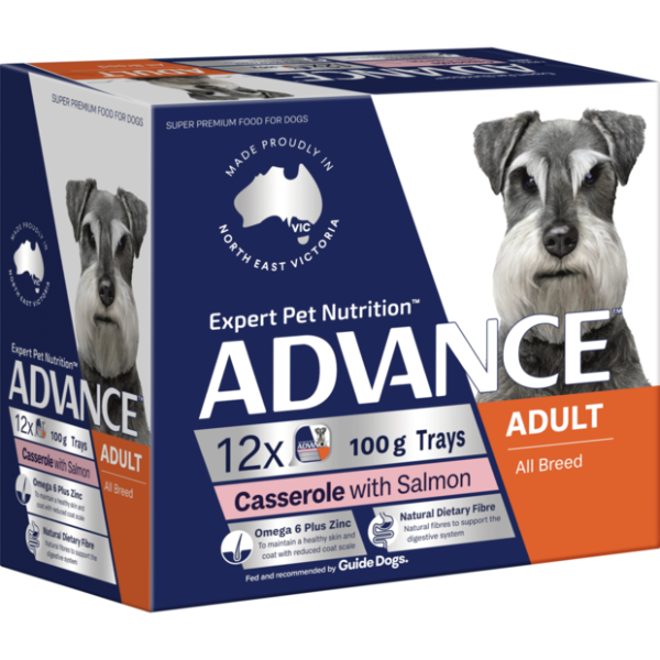 ADVANCE Adult Single Serve Salmon Wet Dog Food Trays