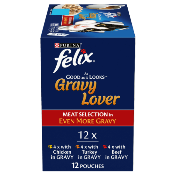 FELIX GRAVY LOVERS MEAT 12X85G