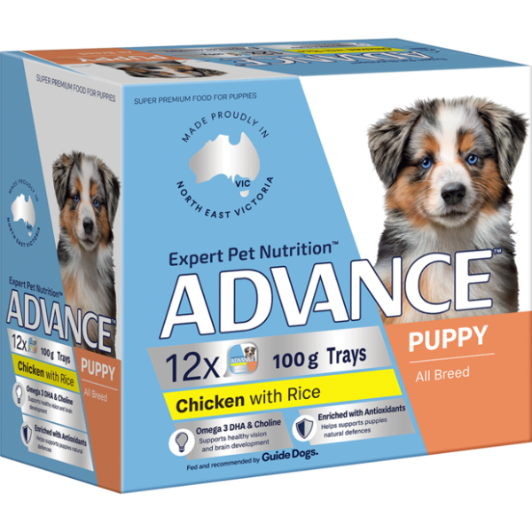 ADVANCE Puppy Single Serve Wet Dog Food Chicken With Rice