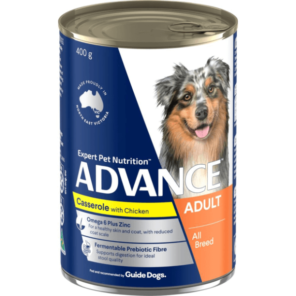 ADVANCE Adult Casserole With Chicken Wet Dog Food Cans