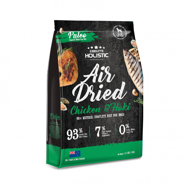 Absolute Holistic Air Dried Dog Food Chicken & Hoki 1kg