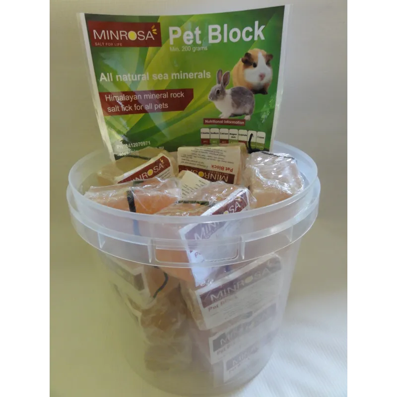 MINROSA PET BLOCKS DISPLAY BUCKET (20 X 200G)