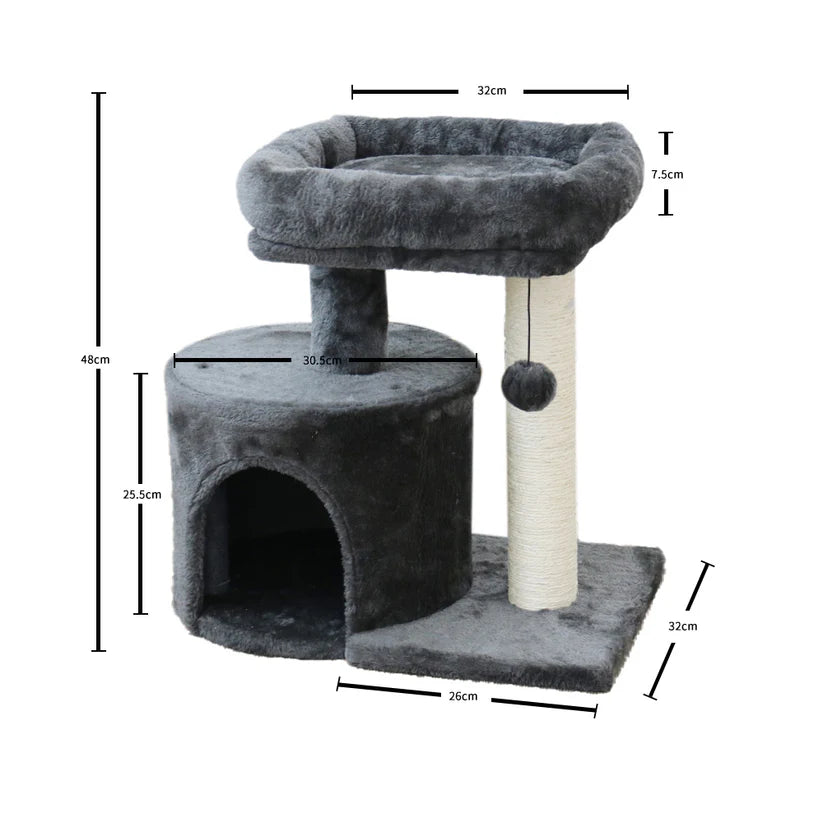 CATIO Chipboard Flannel Cat Scratching Tower (3 Style)