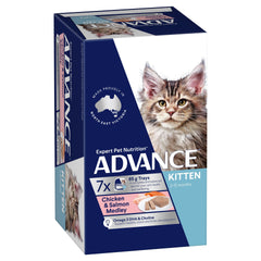 Advance Cat Kitten Chicken & Salmon 85g 7-Pack