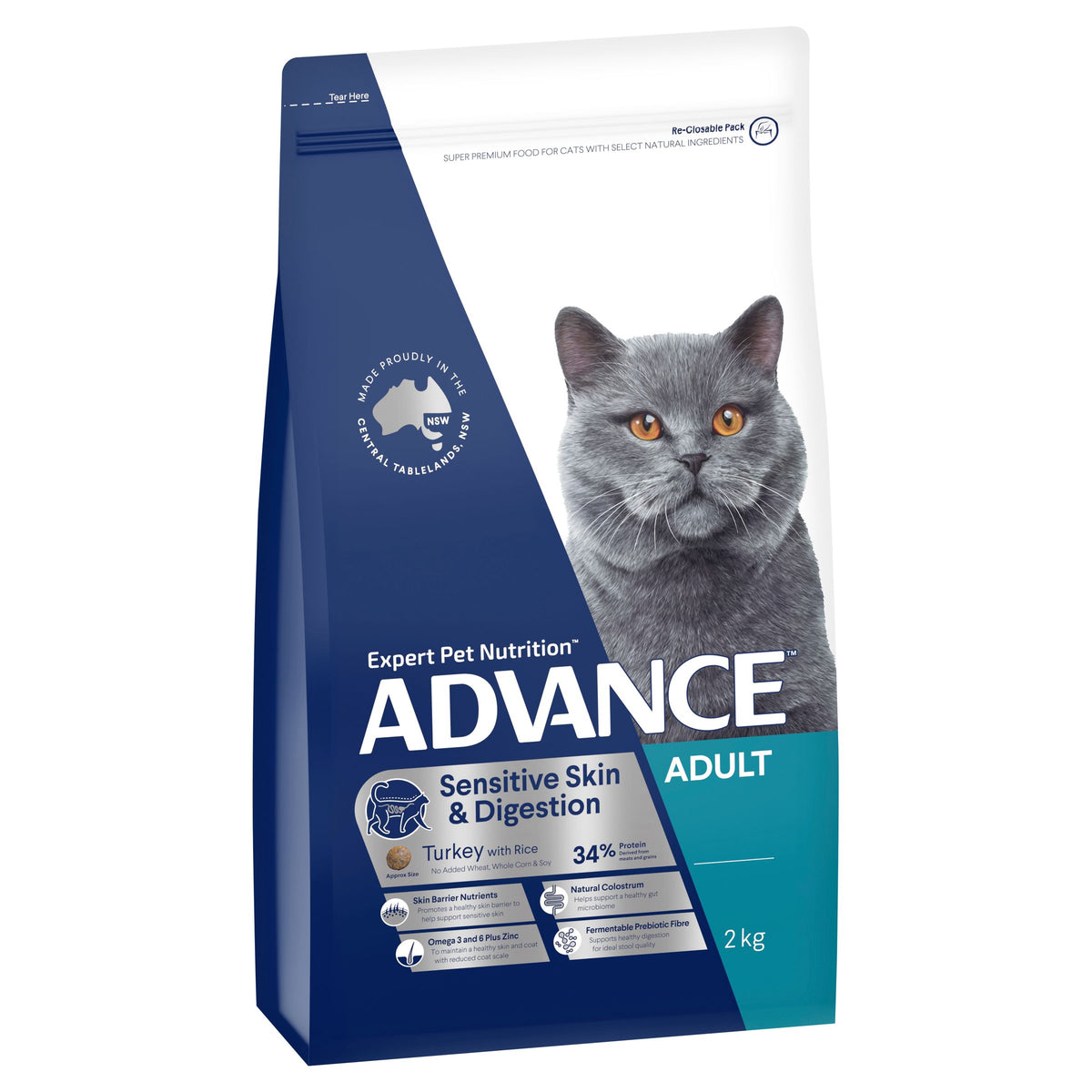 Advance Sensitive Cat Dry Food 2kg