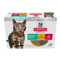 Hills Cat Adult Perfect Weight Variety Pack 12pk