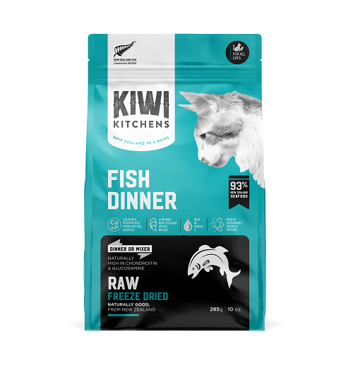 Kiwi Kitchens Freeze-Dried Fish Cat Dinner (3 Weights)