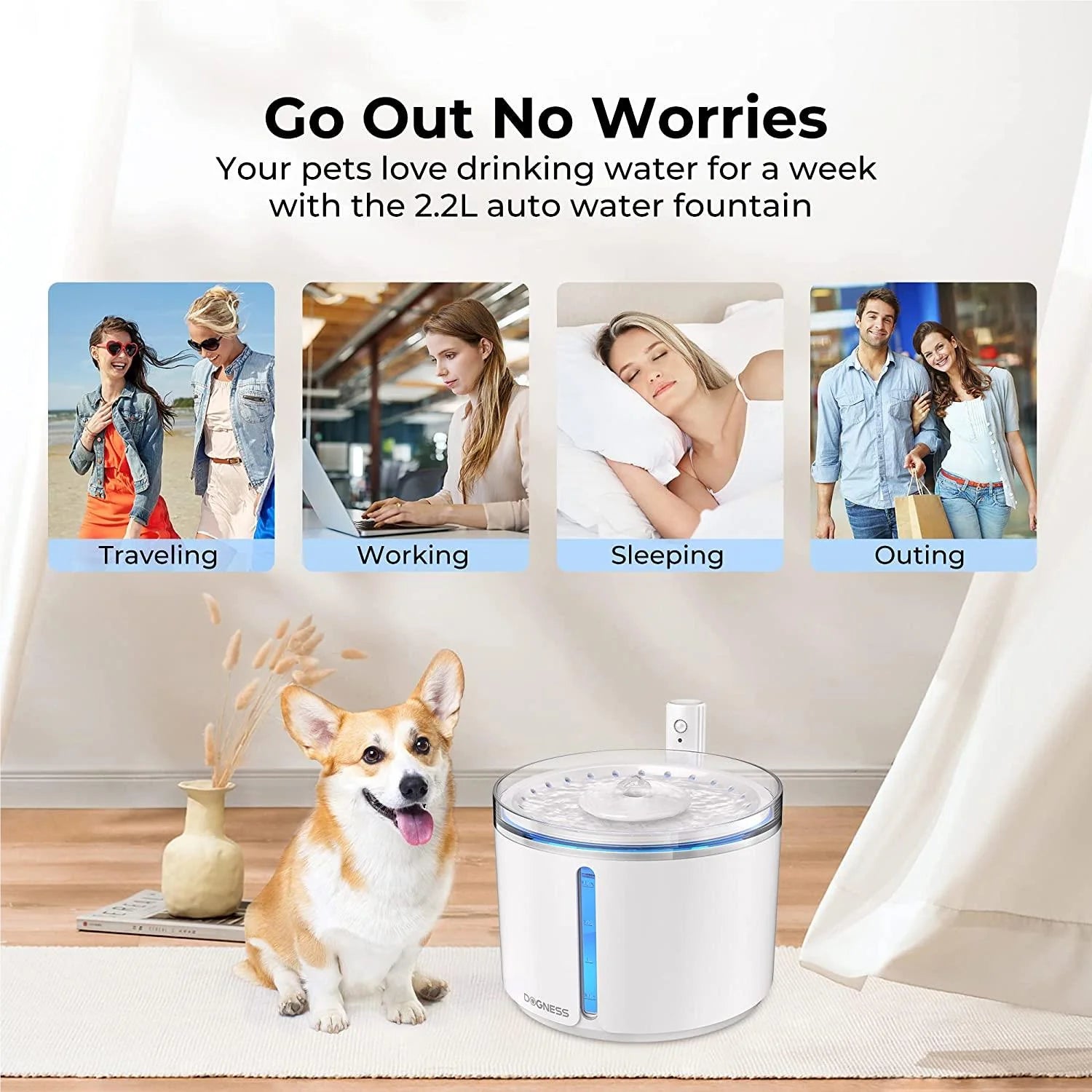 Dogness water fountain plus 3.2l