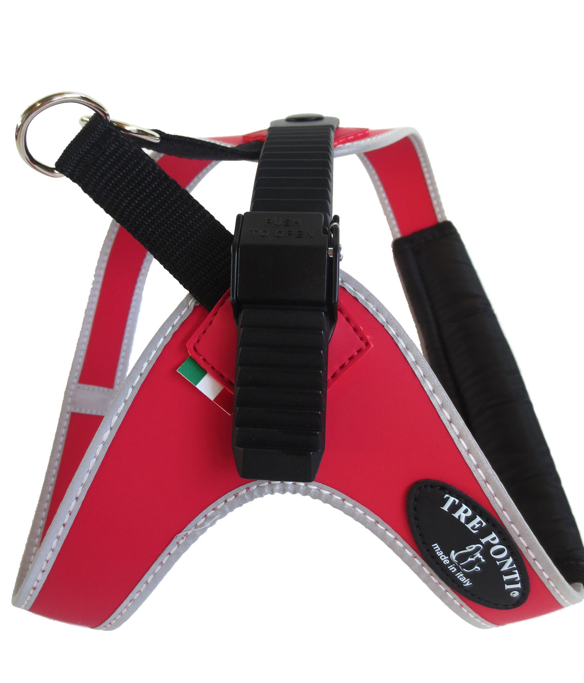 Harness for Large Dogs Dorsal Reflective Hem Size XXL Red