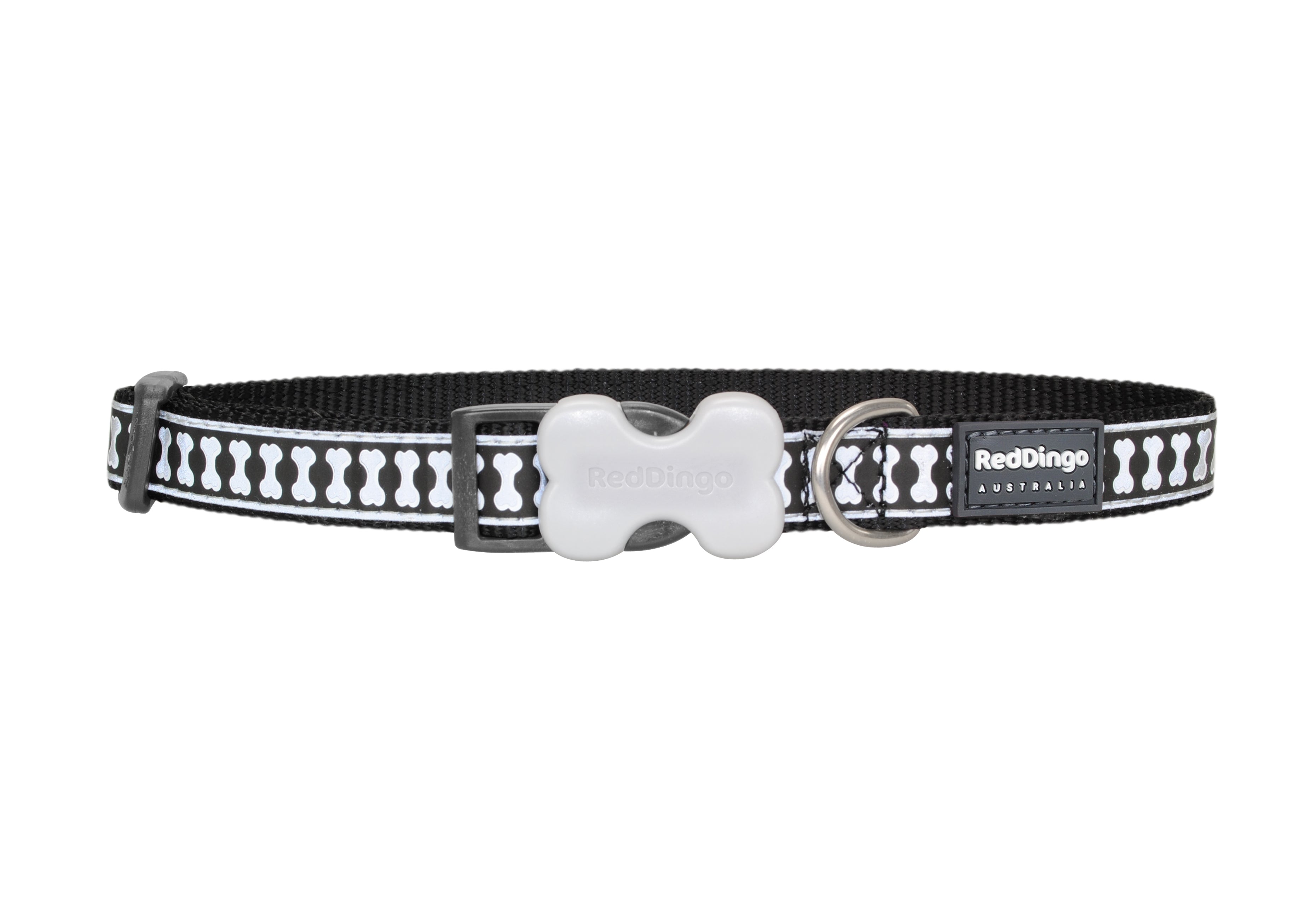 Red Dingo Reflective Dog Collar