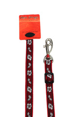 Red Dingo Dog Lead 18mm x 1.8m Hibiscus Red