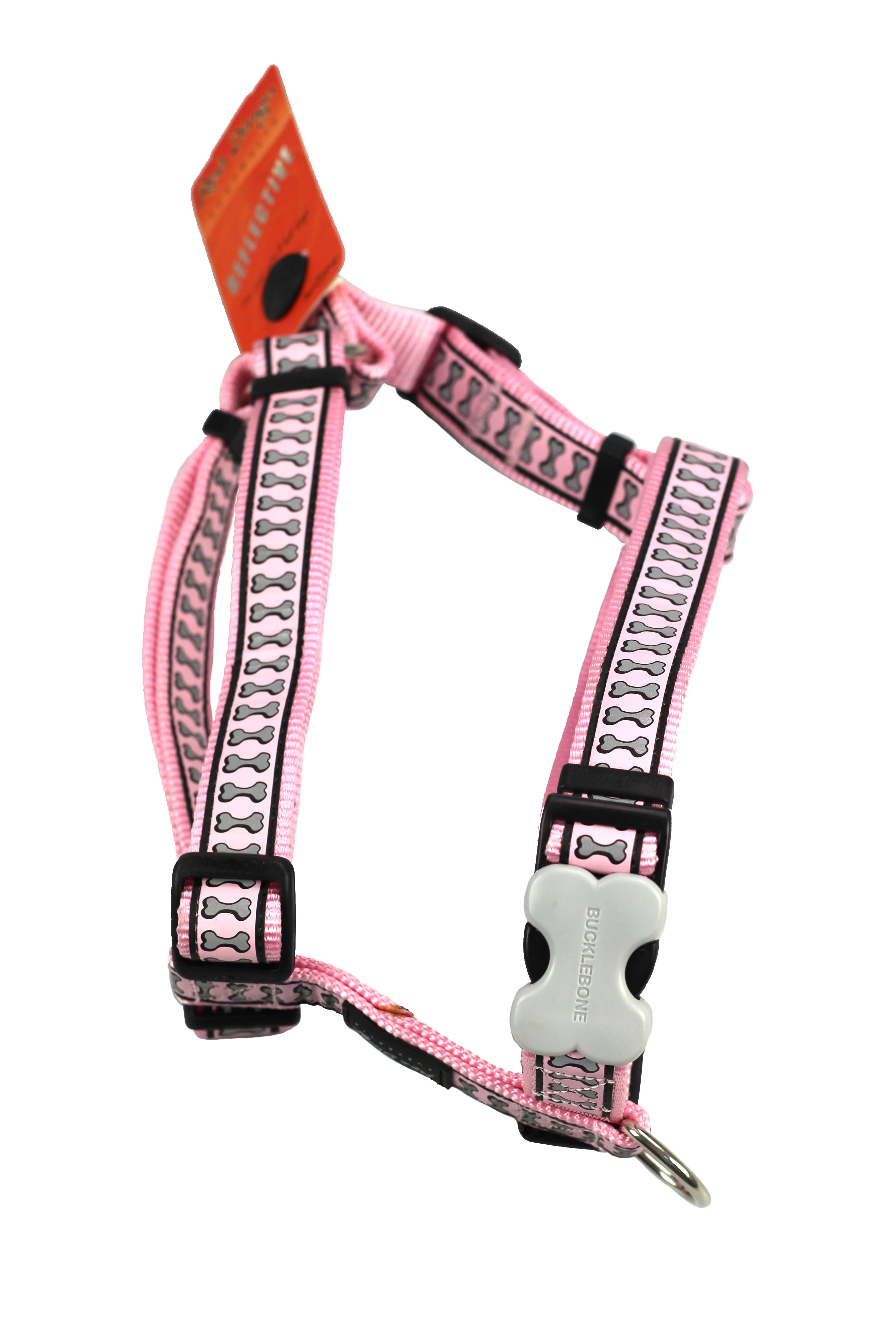 Red Dingo Dog Harness Reflective Bones