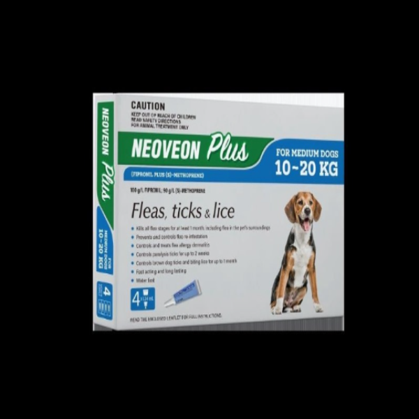 NEOVEON PLUS FOR MEDIUM DOGS UP TO 10KG - 20KG 4 PACK