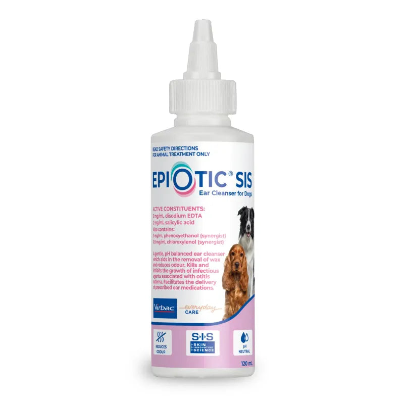 VIRBAC EPIOTIC SIS EAR CLEANSER FOR DOGS 120ML