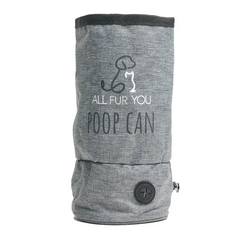 ALL FUR YOU DOG POOP CAN - GREY