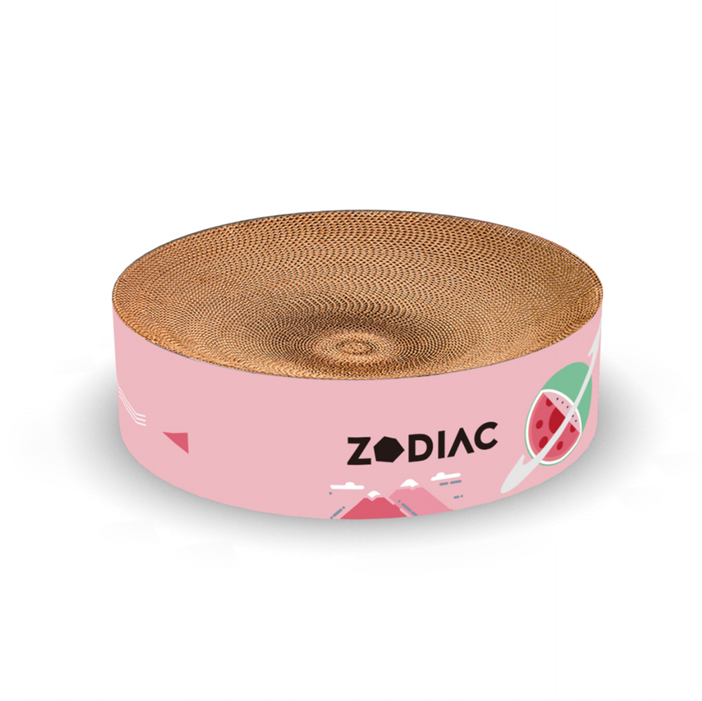 ZODIAC Round Cat Scratcher - 40 X 40 X 10CM (6 Colors)