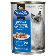 Fussy Cat GF Adult Salmon & Oceanfish 400g 12 - Pack - Furbabies Online