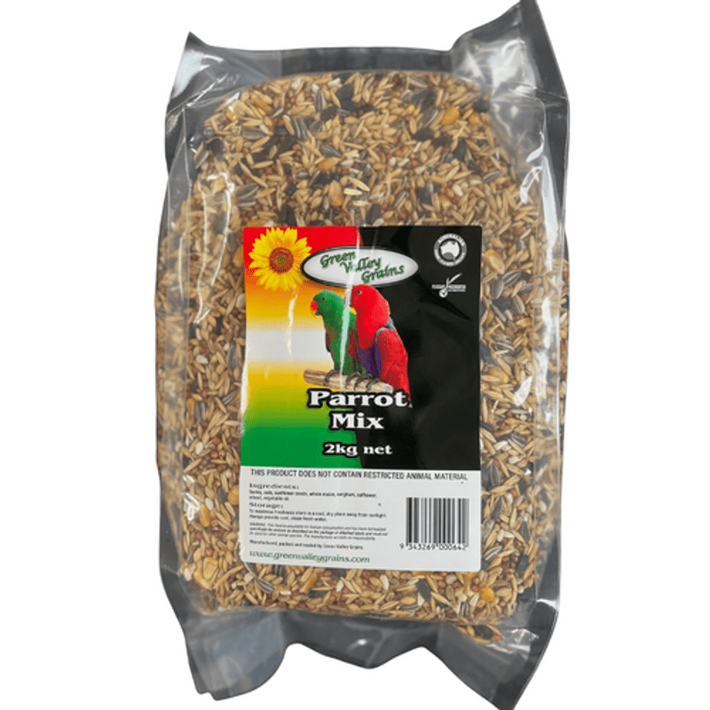 GREEN VALLEY PARROT 2KG - Furbabies Online