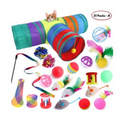 21 Packs Cat Toy Set