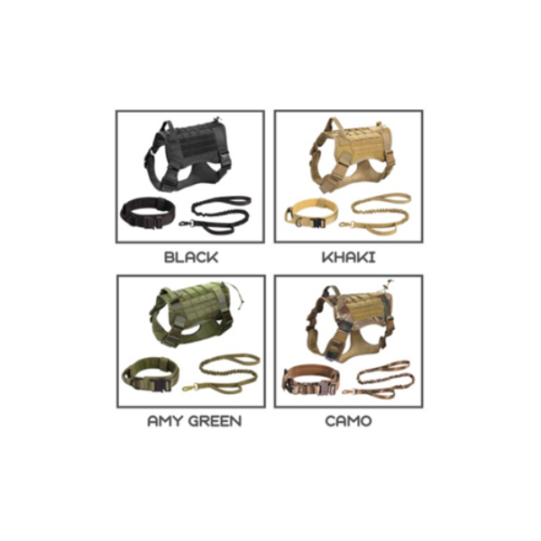 Tactical Dog Harness Set