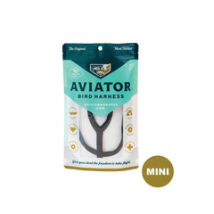 The Aviator MINI BIRD HARNESS & LEASH - Black - Furbabies Online