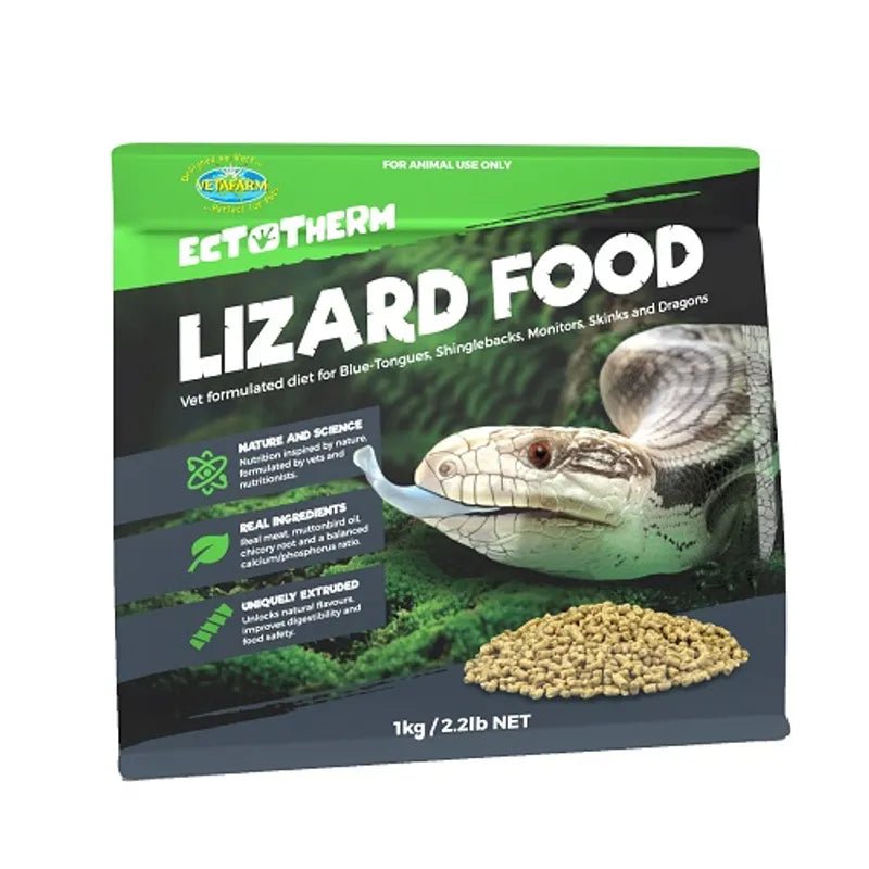 VETAFARM ECTOTHERM LIZARD FOOD 1KG - Furbabies Online